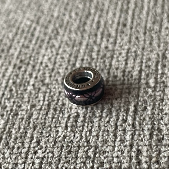 Pandora Retired Purple Abstract Spacer Charm - Picture 3 of 5